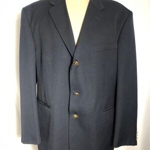 - Mens Dark Navy Blue Suit Jacket. 46 R